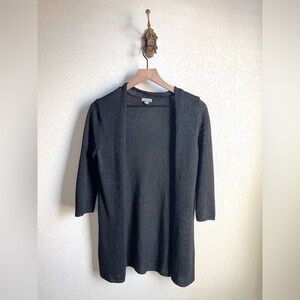 J. Jill Black Open Front Cardigan